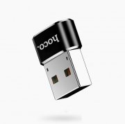 Превью Адаптер (переходник) HOCO UA6 (Type-C - USB-A) черный &mdash; 5