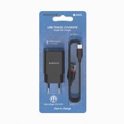 Сетевое зарядное устройство Borofone BA20A Sharp USB с кабелем micro-USB (черное)