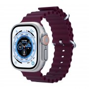 Ремешок ApW26 Ocean Band для Apple Watch 38 mm силикон (бордовый)