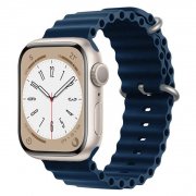 Ремешок ApW26 Ocean Band для Apple Watch 41 mm силикон (темно-синий) — 1