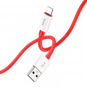 Кабель для Apple Hoco X87 Magic (USB - lightning) (красный) — 1