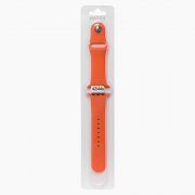 Ремешок Sport Band для Apple Watch 44 mm силикон на кнопке (S) (оранжевый)