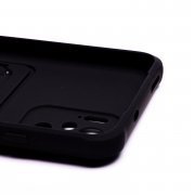 Чехол-накладка с картхолдером для Xiaomi Redmi Note 10S (черная) — 3