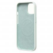 Чехол-накладка Silicone SafeMag с анимацией для Apple iPhone 15 (мягкая мята) — 2