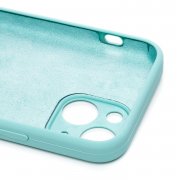 Чехол-накладка Soft Touch для Apple iPhone 13 mini (светло-голубая) — 2