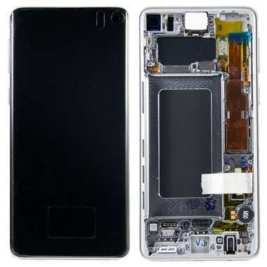 Дисплейный модуль с тачскрином для Samsung Galaxy S10 (G973F) (белый) &mdash; 1
