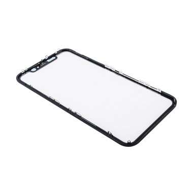 Стекло для Apple iPhone 11 с рамкой и пленкой OCA (черное) — 1