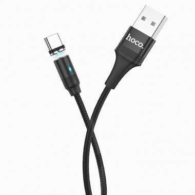 Кабель HOCO U76 магнитный (USB - Type-C) черный — 8