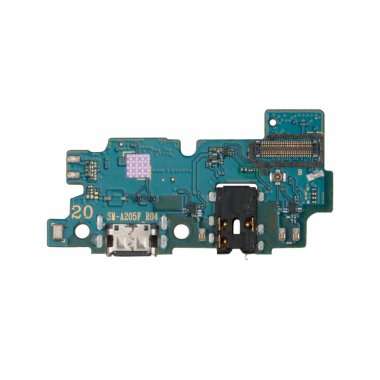 Шлейф для Samsung Galaxy A20 (A205F) плата на разъем зарядки/разъем гарнитуры/микрофон Премиум