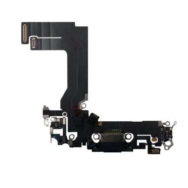 Шлейф для Apple iPhone 13 mini на разъем зарядки/микрофон (черный) Премиум &mdash; 1