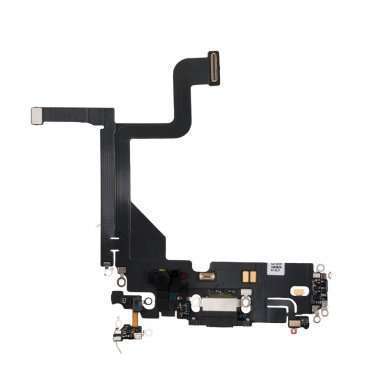 Шлейф для Apple iPhone 13 Pro на разъем зарядки/микрофон (черный) Премиум — 1