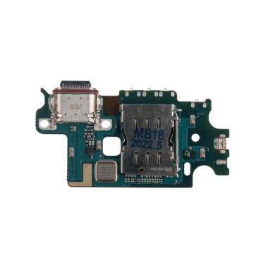 Шлейф для Samsung Galaxy S22 Plus (S906B) плата на разъем зарядки/разъем SIM/микрофон &mdash; 1