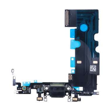 Шлейф для Apple iPhone SE 2022 плата на разъем зарядки/микрофон (черный) — 1