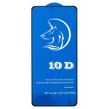 Защитное стекло для Xiaomi 12T (полное покрытие) (черное) &mdash; 1