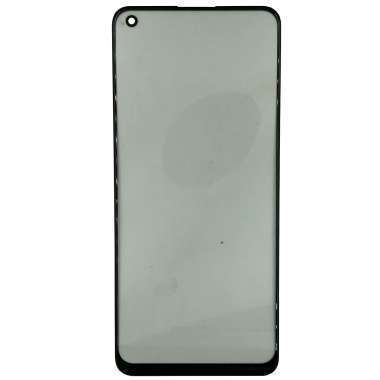 Стекло для Realme 8 с пленкой OCA (черное) &mdash; 1