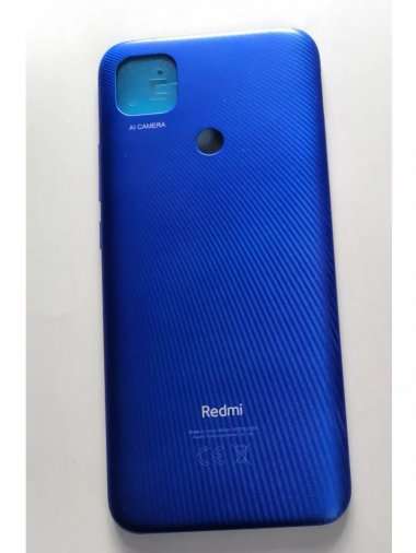 Задняя крышка для Xiaomi Redmi 9C (синяя) Премиум — 2