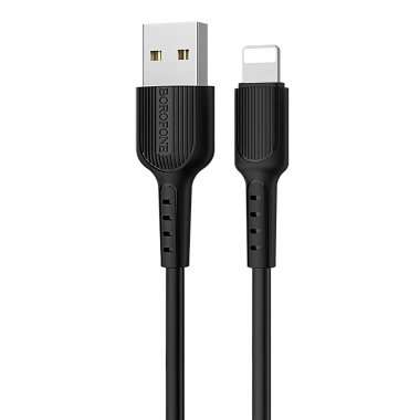 Кабель Borofone BX16 Easy (USB - lightning) 100см (черный) — 1