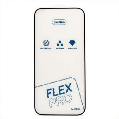 Защитное стекло Cellis для Apple iPhone 14 Pro (черное) &mdash; 1